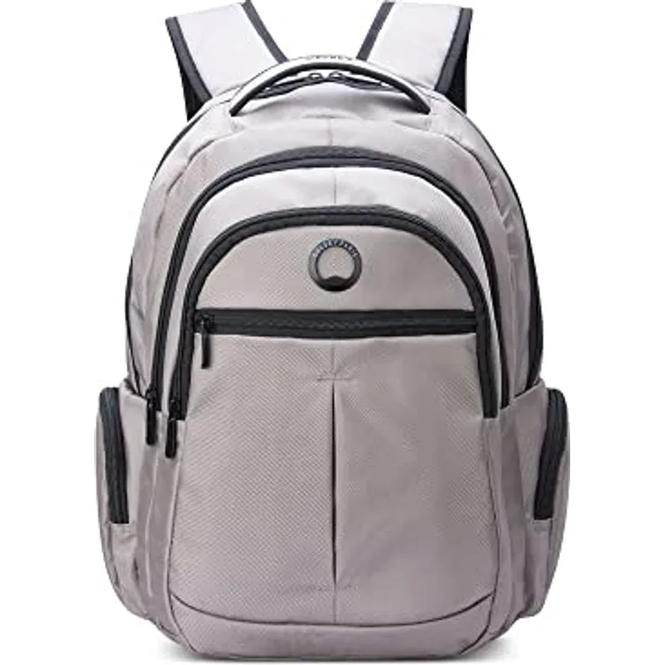 Delsey Paris Daypack Element, leichter Rucksack mit gepolstertem Laptopfach und ergonomischen Trägern, schwarz