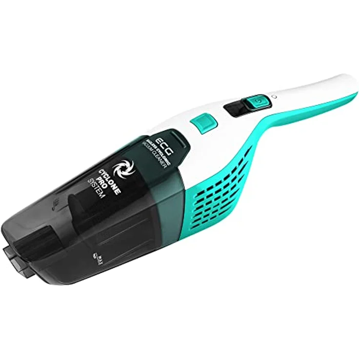 ECG Handstaubsauger VT 3420, BLAU - 2in1, Zyklon-Filtration, Motorisierte Rotationsbürste mit LED-Beleuchtung, Drahtloser Akkubetrieb, Bis zu 60 Minuten Betrieb – Bild 5