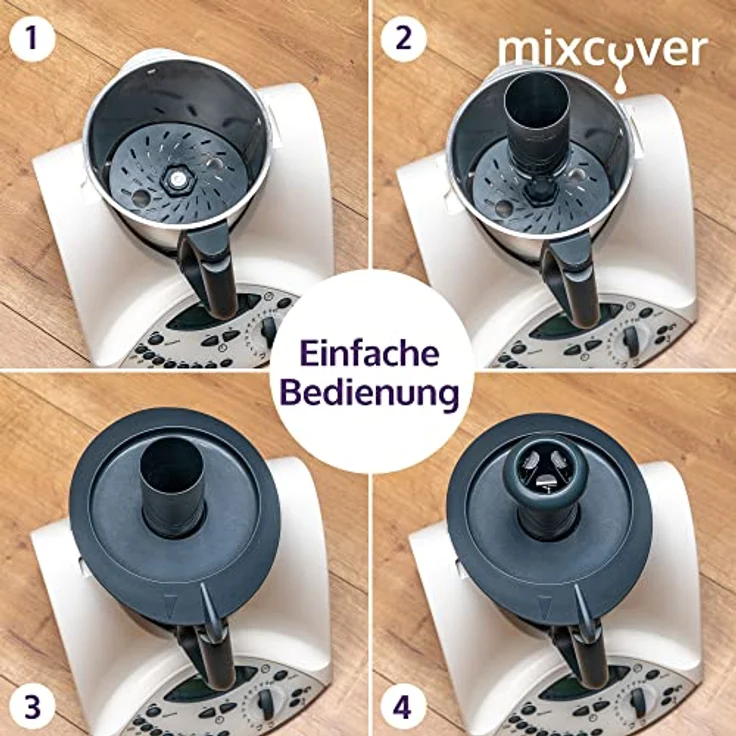 mixcover verbesserter Spiralschneider Gemüsenudeln herstellen mit Ebook Rezeptheft kompatibel mit Vorwerk Thermomix TM31 Gemüsepasta Gemüsehobel gemüsereibe elektrisch GemüseStyler – Bild 3