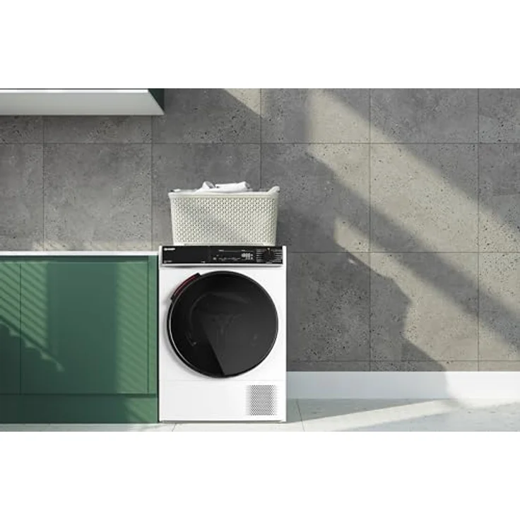 SHARP KD-WNHB0S9GWC-DE Wärmepumpentrockner 10 kg, WiFi Steuerung, Allergy Safe, Inverter Motor, C Energieeffizienz, weiß – Bild 3