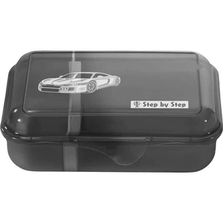 Step by Step Lunchbox mit Klickverschluss, spülmaschinengeeignet, herausnehmbare Trennwand, BPA-frei, 1-tlg. – Bild 1