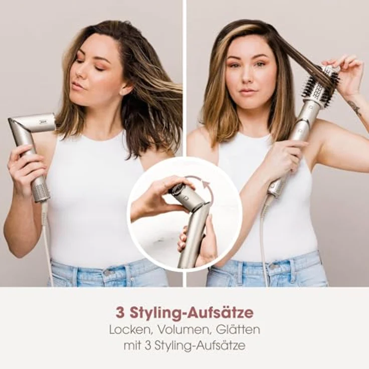 Shark FlexStyle HD426SLEU, 3-in-1 Lockenstab und Haartrockner mit fortschrittlicher Technologie, silber – Bild 2