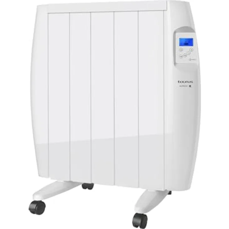 Taurus Malbork Connect 900W WIFI Wärmestrahler | 3 Modi + einstellbare Temperatur | Räder + Stütze | Elektrischer Heizkörper APP Alexa Google Home | Geeignete Badezimmer IP24 | LCD-Bildschirm, Weiß