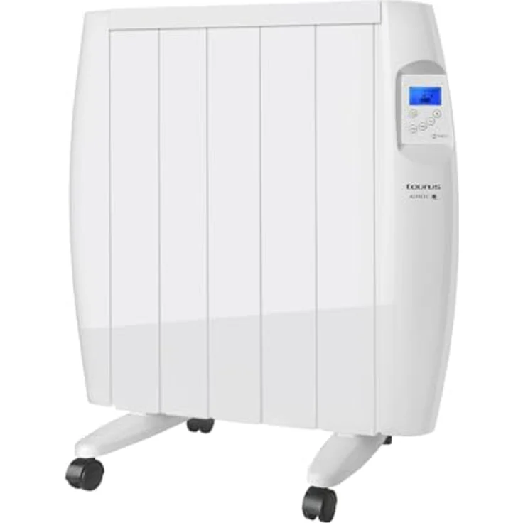 Taurus Malbork Connect 900W WIFI Wärmestrahler | 3 Modi + einstellbare Temperatur | Räder + Stütze | Elektrischer Heizkörper APP Alexa Google Home | Geeignete Badezimmer IP24 | LCD-Bildschirm, Weiß – Bild 1