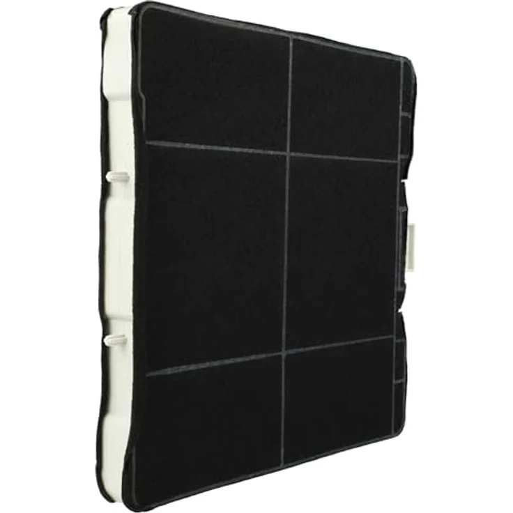 vhbw 2x Aktivkohlefilter für Viva VVA92E452 Dunstabzugshaube, 23,3 x 21,5 x 2,2 cm, schwarz/weiß – Bild 4