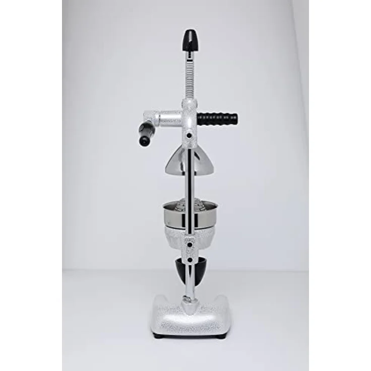 CANCAN Entsafter Professionelle Orangenpresse Granatapfelpresse, Silberfarben, mit ergonomischem Dreharm – Bild 4