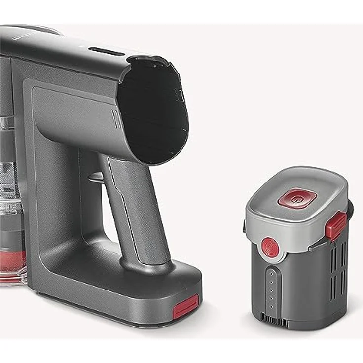 Severin HV 7164 Handstaubsaguer, 30 min Akkubetrieb, E12 Hygienefilter, Grau – Bild 5