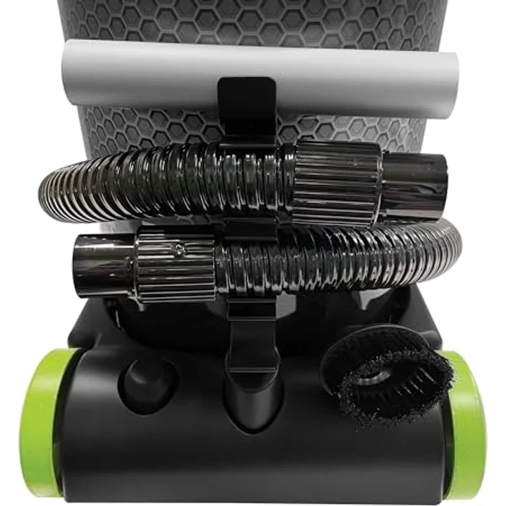 Ribimex Perfetto PRCEN020, Aschesauger mit 1200 W Motor, HEPA-Filter und integrierter Blasfunktion, Schwarz/Grün, 20 L silenzioso – Bild 4