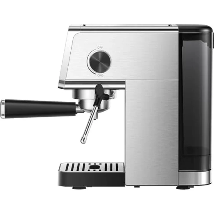 Xiaomi Halbautomatische Espressomaschine BHR9798EU, 20-Bar-Pumpe, Edelstahl, kompakte Bauweise mit Touchscreen und integriertem Tassenwärmer, grau/silber – Bild 5