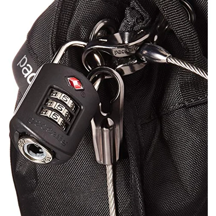 Pacsafe Travelsafe 3L GII - Mobiler Safe mit TSA-Zahlen Schloß, Trage-Tasche mit Anti-Diebstahl Technologie, 3 Liter Volumen, Schwarz/Black – Bild 3