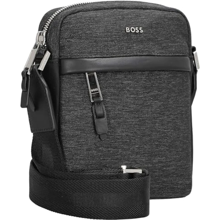 Boss Highway Mini Bag Umhängetasche, graue 16.5 cm Polyesterstasche mit kompaktem Design – Bild 5