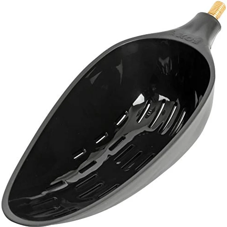 Fox Distance Baiting Spoon, Futterschaufel zum Anfüttern von Karpfen & Friedfischen, leichte und robuste Futterkelle mit Ablaufschlitzen für lange Wurfweiten – Bild 1