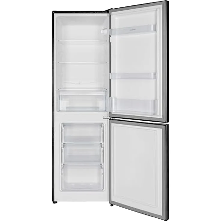Respekta KG144-52, Kühlschrank Kühl-Gefrierkombi freistehend, 144 cm, Schwarz, 157 L Nutzinhalt, 4-Sterne-Gefrierfach, Schnellkühl- und Schnellgefrierfunktion – Bild 2