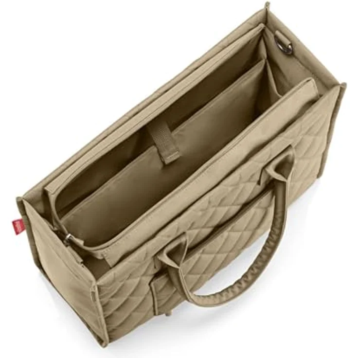reisenthel Daily Shopper Tasche 42 cm mit Laptopfach, oliv, 100% Polyester, 42 x 17 x 35 cm – Bild 5