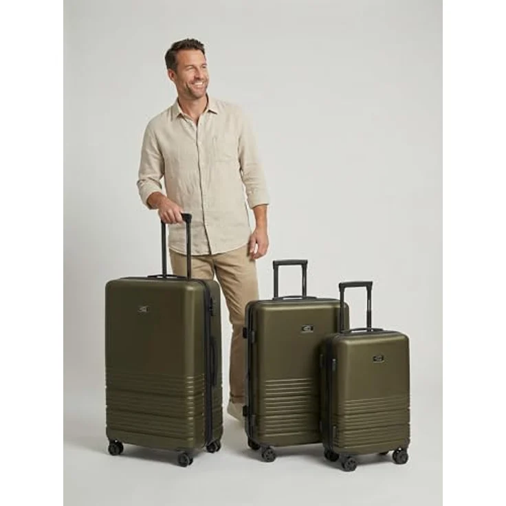 camel active Hanoi 4 Rollen Kofferset 3-teilig, mit Dehnfalte, oliv, 100% ABS, 47 cm x 30 cm x 78 cm – Bild 7