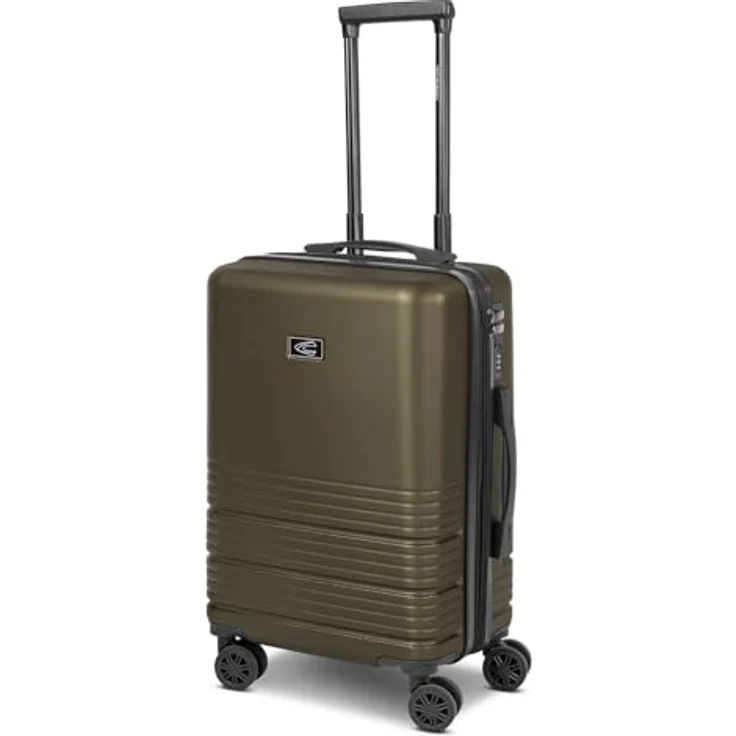 camel active Hanoi Hartgepäck Kabinen-Koffer, 34 x 22 x 56 cm, 38 Liter, aus robustem Polycarbonat mit 4 Doppelrollen und Zahlenschloss, für Damen und Herren – Bild 1