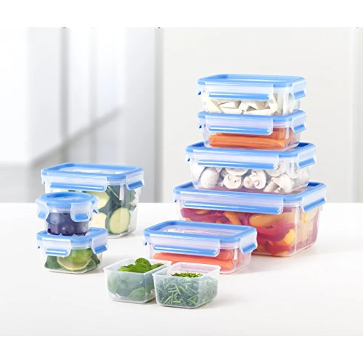 Emsa 515585 Food Clip & Close, Plastik, Transparent, 0,55 - 1 - 2,3 Liter, Set mit 3 Boxen – Bild 2