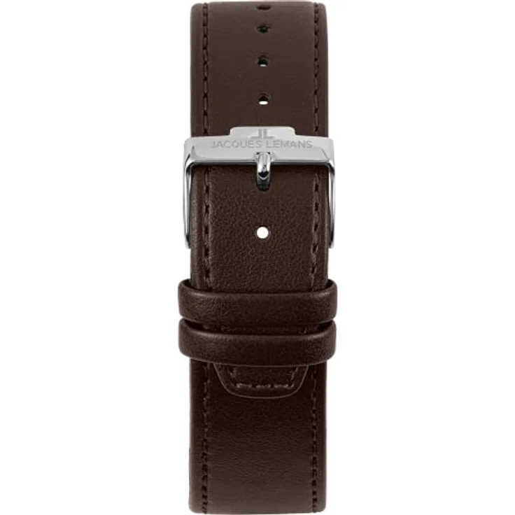 Jacques Lemans Damenuhr Power Solar 1 2106A veganes Leder braun, Analoguhr, braun – Bild 2