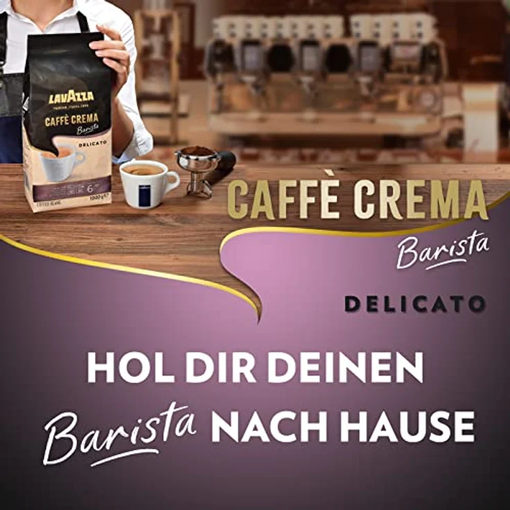 Lavazza Caffè Crema Barista Delicato, 1000g ganze Bohne – Bild 2