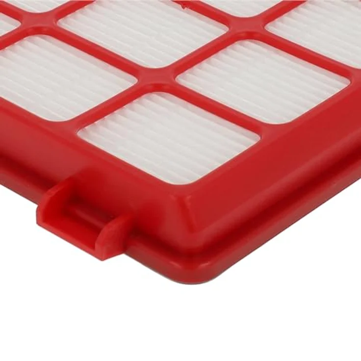 VHBW 3x Staubsaugerfilter für Grundig GMS 3600, Abluftfilter in Rot Schwarz Weiß, ultrafeine Schwebstoffe-Filterung – Bild 7