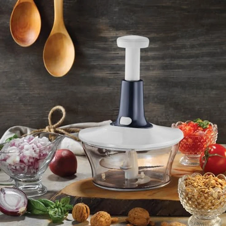 Vip Ahmet Basmalı El Rondosu, Kırmızı 1500 ml, Lebensmittelzerkleinerer mit 3-Klingen-System und BPA-freiem Design – Bild 3