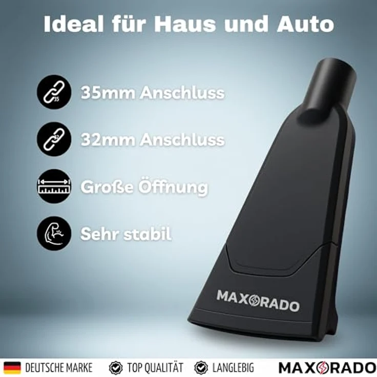 Maxorado Staubsauger Saugdüse für Auto und Zuhause, kompatibel mit Kärcher, Bosch, Siemens, Miele, 32mm/35mm – Bild 3