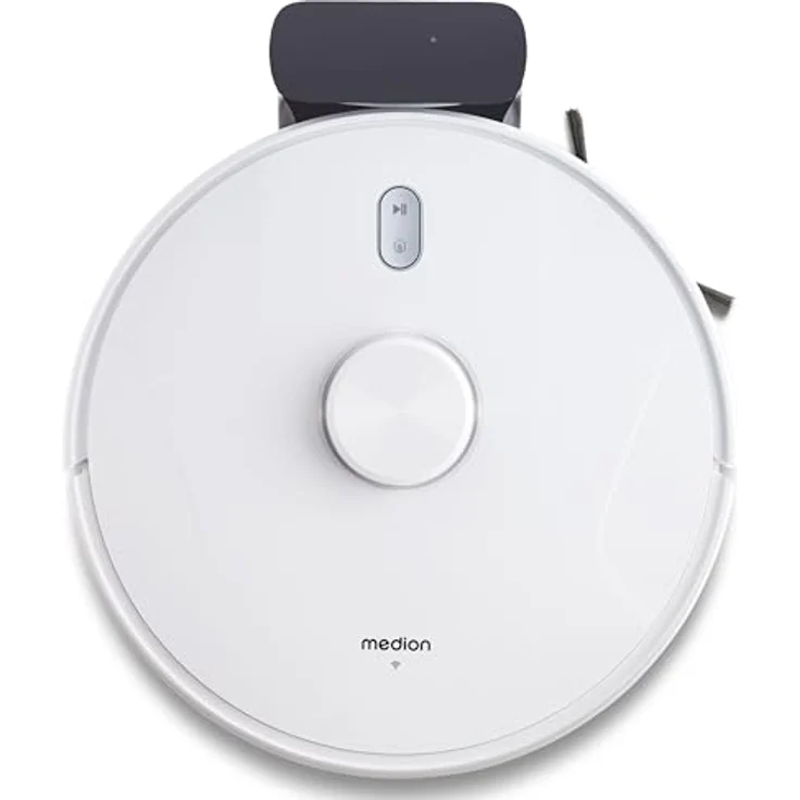 MEDION Saugroboter mit Lasernavigation und Wischfunktion X41 SW (Starke 8000Pa Saugkraft, 2in1 Roboterstaubsauger, präzise Kartenerstellung, Go & No Go Bereiche, mehrere Etagen) – Bild 4