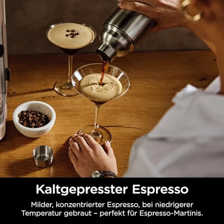 NINJA Luxe Cafe ES701EU, Siebträgermaschine mit integriertem Mahlwerk, 13 Espresso-Arten, 5 Schaumvoreinstellungen, automatischer Tamper und Reinigung – Bild 10