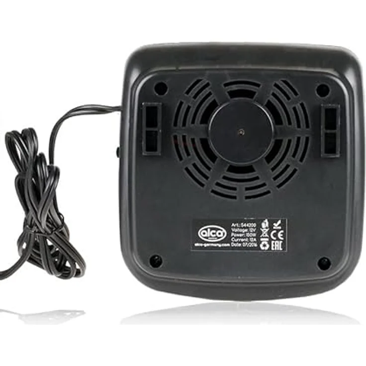 alca Heizlüfter Heizlüfter 12V 2-in-1 Thermolüfter & Ventilator für Auto Kfz Heizung, 150 W, kompakt und sicher, schwarz – Bild 3