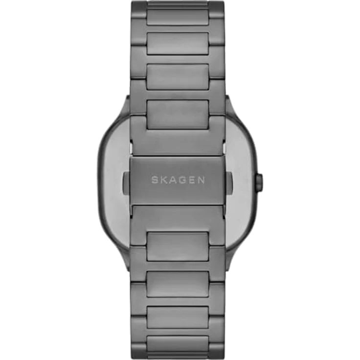 Skagen Herren Analog Quarz Uhr mit Edelstahl Armband SKW6936, grau – Bild 3