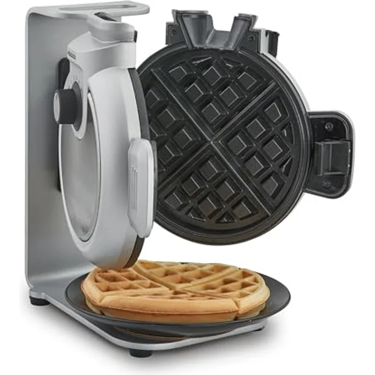 CASO WaffleUp - vertikales Waffeleisen für perfekte Belgische Waffeln, 5 wählbare Bräunungsstufen, 2-fache Antihaftbeschichtung, kein überschüssiger Teig, Edelstahl – Bild 4