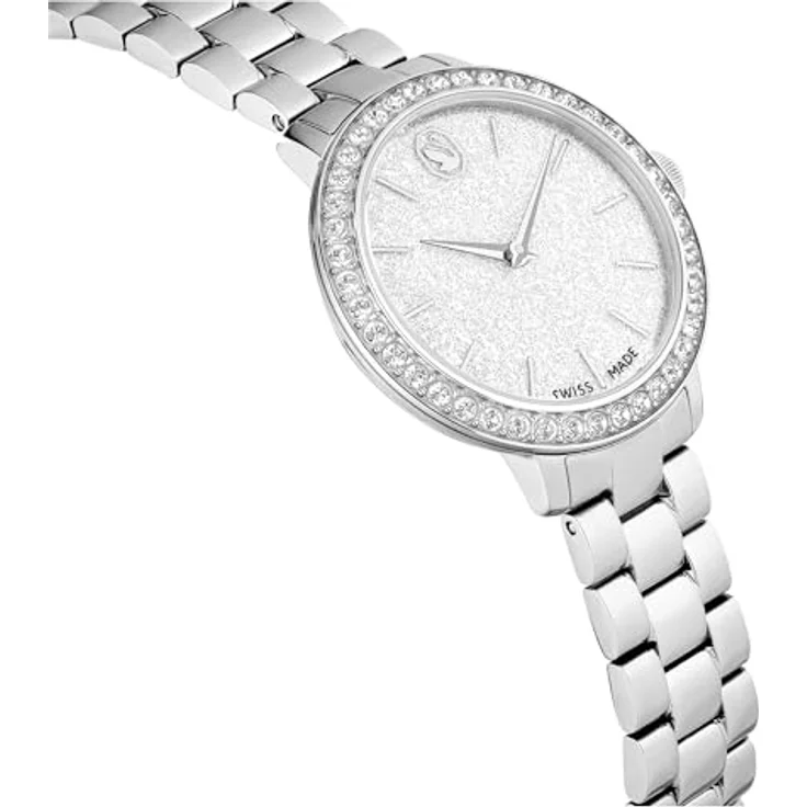 Swarovski Quarzuhr MATRIX 3-LINK 5706182, Damenuhr mit Edelstahlarmband, 30 mm, Swiss Made, Kristall-Pavé-Lünette, wasserdicht bis 50 m – Bild 5