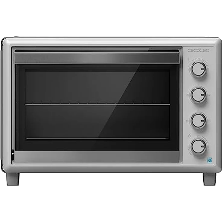 Cecotec Tischkonvektionsofen Bake&Toast 4600, 46 Liter mit 2000 W, 12 Funktionen, Innenbeleuchtung und Drehspieß, Weiß – Bild 2