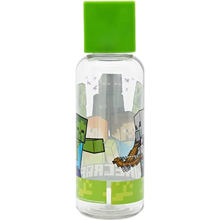 Minecraft 3D Ecozen Trinkflasche, 560 ml, robuste Kinder-Trinkflasche mit Figurine Design – Bild 2