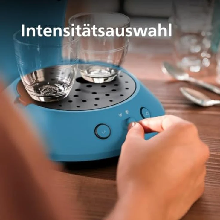Philips SENSEO Kaffeemaschine, Kapselmaschine mit Kaffee Boost Technologie und Kaffeestärkewahl, Blau CSA210/00 – Bild 5