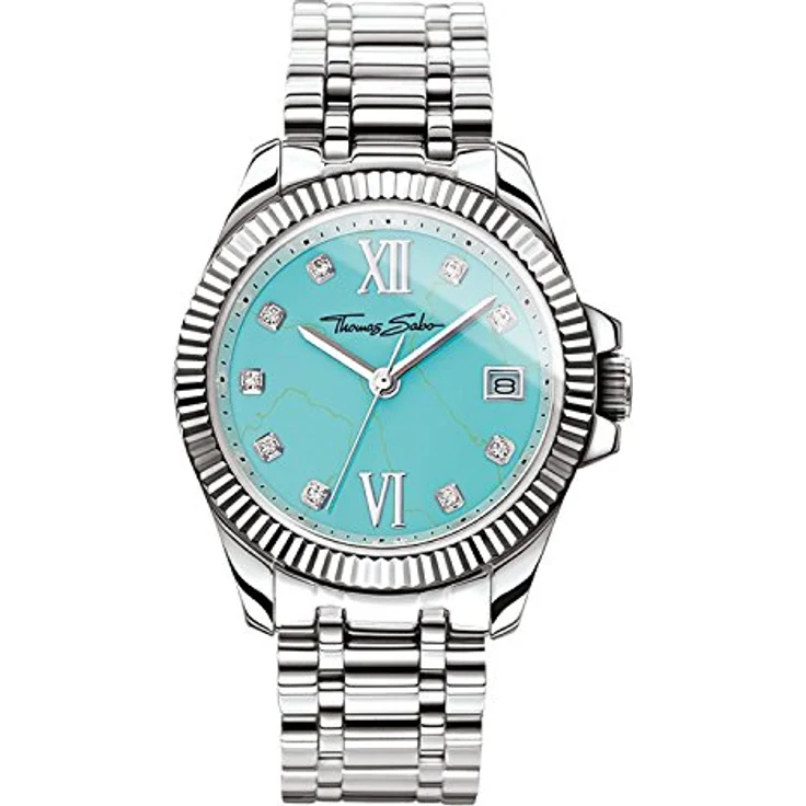 Thomas Sabo Damen Armbanduhr Analog Mechanik Edelstahl WA0317-201-215-33 MM – Bild 1