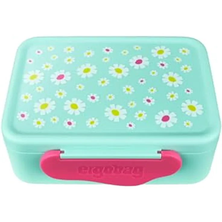 ergobag Lunchbox Brotdose, Tritan, 1-tlg. mit Trennfach für Obst und Gemüse, BPA-frei, spülmaschinenfest