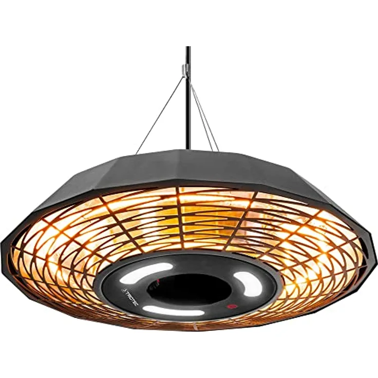 TROTEC Infrarotstrahler Design-Deckenheizstrahler IR 2010 SC, Heizleistung von 2.000 W, Gleichmäßige Rundumwärme für bis zu 15 m², 2000 W, Infrarotheizung - Preisvergleich