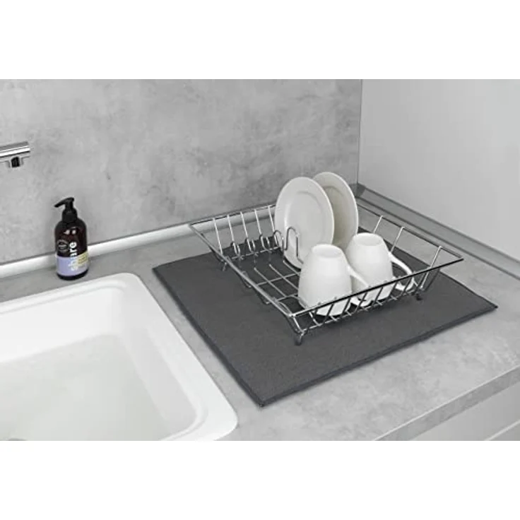Wenko Mikrofaser Abtropfmatte Miko 47x40cm grau – Bild 8