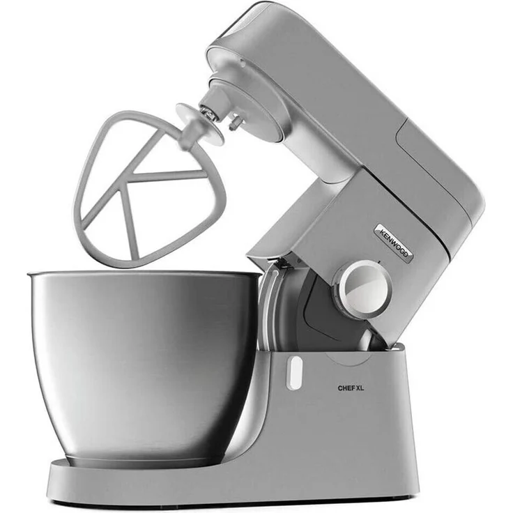 Kenwood KVL4170.S Chef XL Küchenmaschine, 1200W, Interlock-Sicherheitssystem, 6,7L, inkl. Standmixer-Aufsatz 1,6 Liter, Fleischwolf, silber, Serie: Chef Elite XL – Bild 5