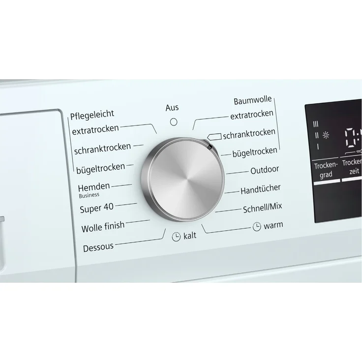 Siemens WT45R4A8, Wärmepumpentrockner, A+++, Fassungsvermögen 8 kg, Standgerät, Breite 59,8 cm, Display, Wäschetrockner mit Automatik - Preisvergleich – Bild 4