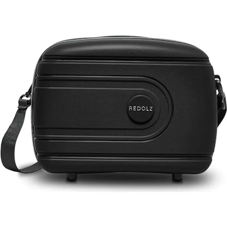 REDOLZ Hartschalen Handgepäck Kosmetik-Koffer | Stabiles Beauty-Case mit Aufsteckfunktion | 34 x 17 x 27 cm aus leichtem Polypropylen (Essentials 11)