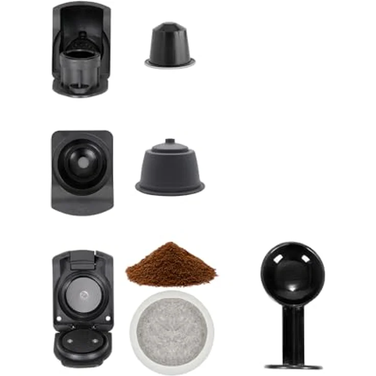 Livoo DOD217C 4-in-1 Mehrkapsel-Kaffeemaschine, 0,85 l, 1400 W, kompatibel mit NESCAFÉ Dolce Gusto, in Creme – Bild 4