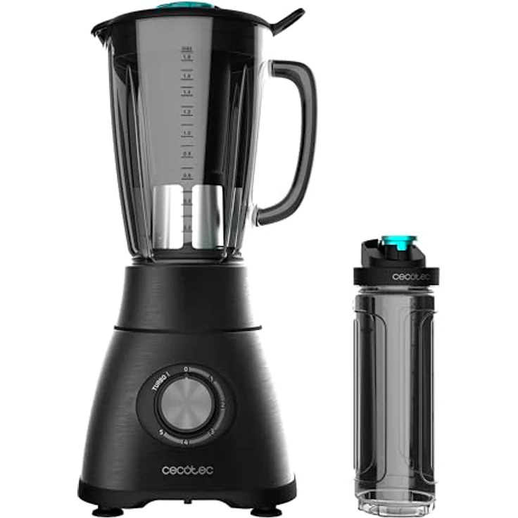 Cecotec Power Black Titanium 1800 Go Standmixer, 1800 W, schwarz – Bild 2