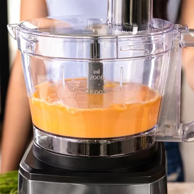 Cecotec Küchenmaschine Paprika 1300 Full, Edelstahl, 2000W Motor, 3,5-Liter-Schüssel, 1,8-Liter-Krug, Saftpresse, zwei Geschwindigkeiten, drei Schneidscheiben – Bild 5