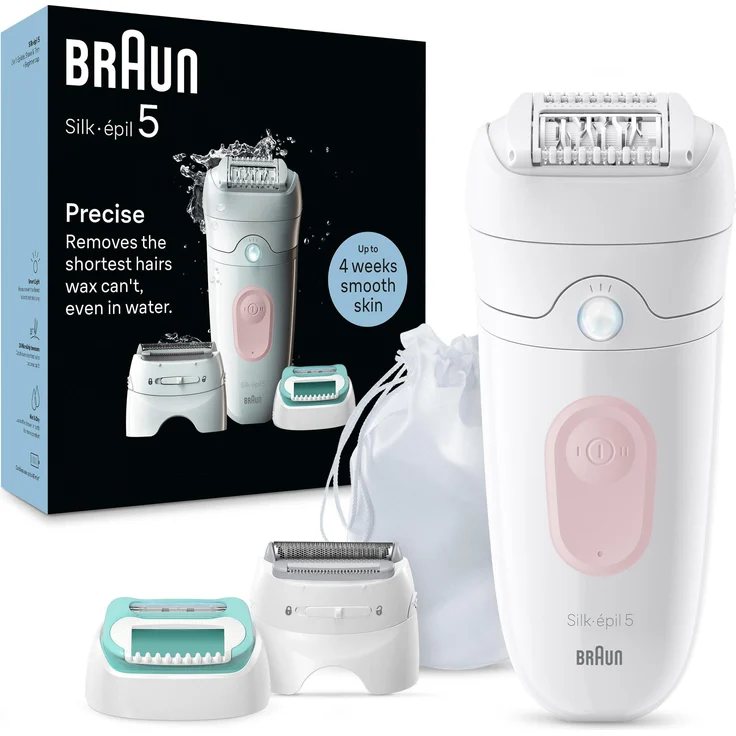 Braun Silk-épil 5, Epilierer für sanfte Haarentfernung, rutschfester Griff, wasserfest, Micro-Grip-Technologie