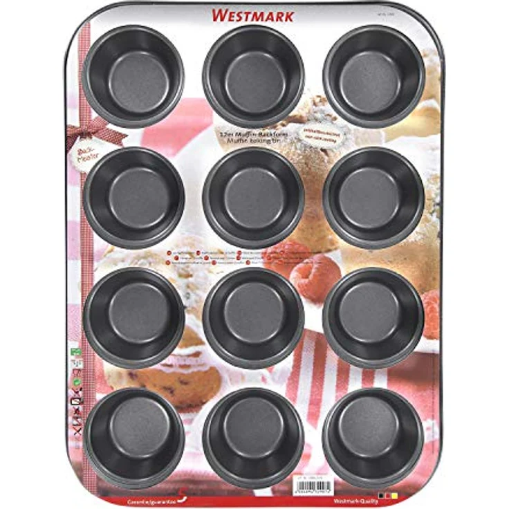 Westmark Muffinbackform, Für 12 Muffins, Antihaftbeschichtet, Kaltgewalzter Stahl, Back-Meister, Anthrazit, 32902270 – Bild 7