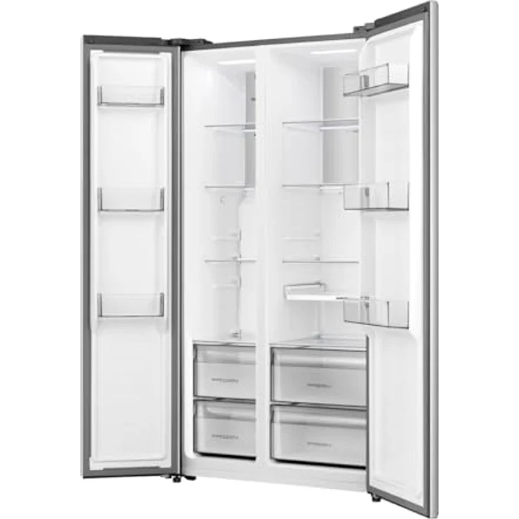 Hisense RS3P538NAIE, Freistehender Side-by-Side Kühlschrank aus Edelstahl, 527 l, No Frost, 39 dB – Bild 6