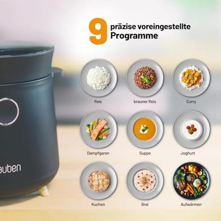 Lauben Multifunction Rice Cooker 1500BW, Reiskocher mit vielfältigen Funktionen – Bild 3