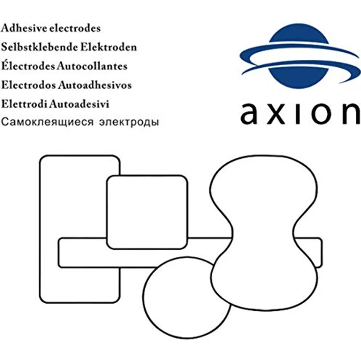 Axion Elektrodenpads - TENS EMS Elektroden, 18x11cm, 2mm Steckanschluss, selbstklebend, 2 St. – Bild 6